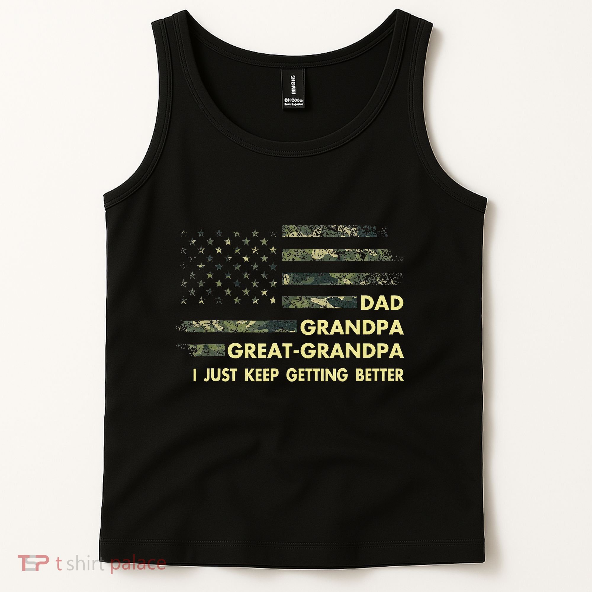 Dad Grandpa Great Grandpa Fathers Day Flag Gift Tee Tank Top