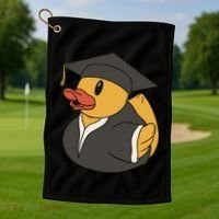 Duck Graduation Gift Golf Towel thumb 1