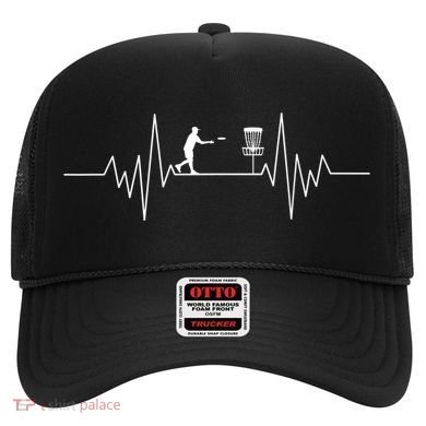 Disc Golf Heartbeat Design For A DiscGolf Player Hat
