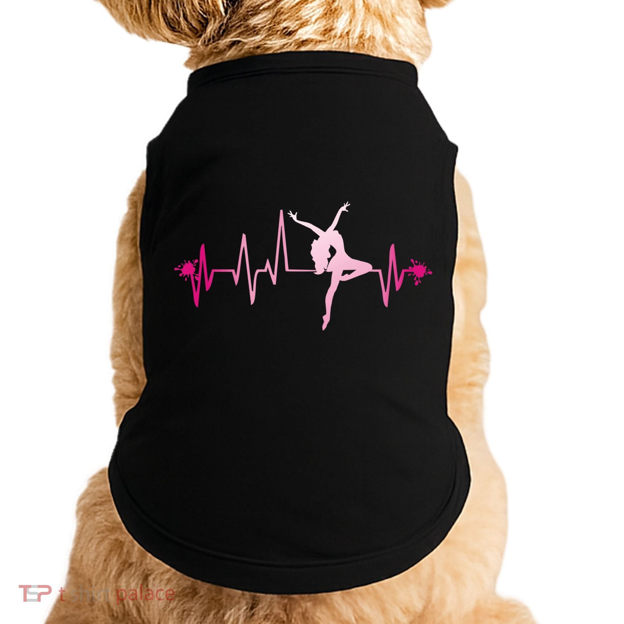 Dance Girl Heart Beat Gift Dancing Dancer Ballet Gift Doggie Tank