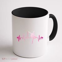 Dance Girl Heart Beat Gift Dancing Dancer Ballet Gift Coffee Mug thumb 1