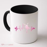 Dance Girl Heart Beat Gift Dancing Dancer Ballet Gift Coffee Mug thumb 0