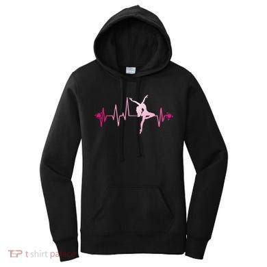 Dance Girl Heart Beat Gift Dancing Dancer Ballet Gift Women's Hoodie