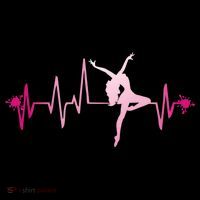 Dance Girl Heart Beat Gift Dancing Dancer Ballet Gift Women's Hoodie thumb 2
