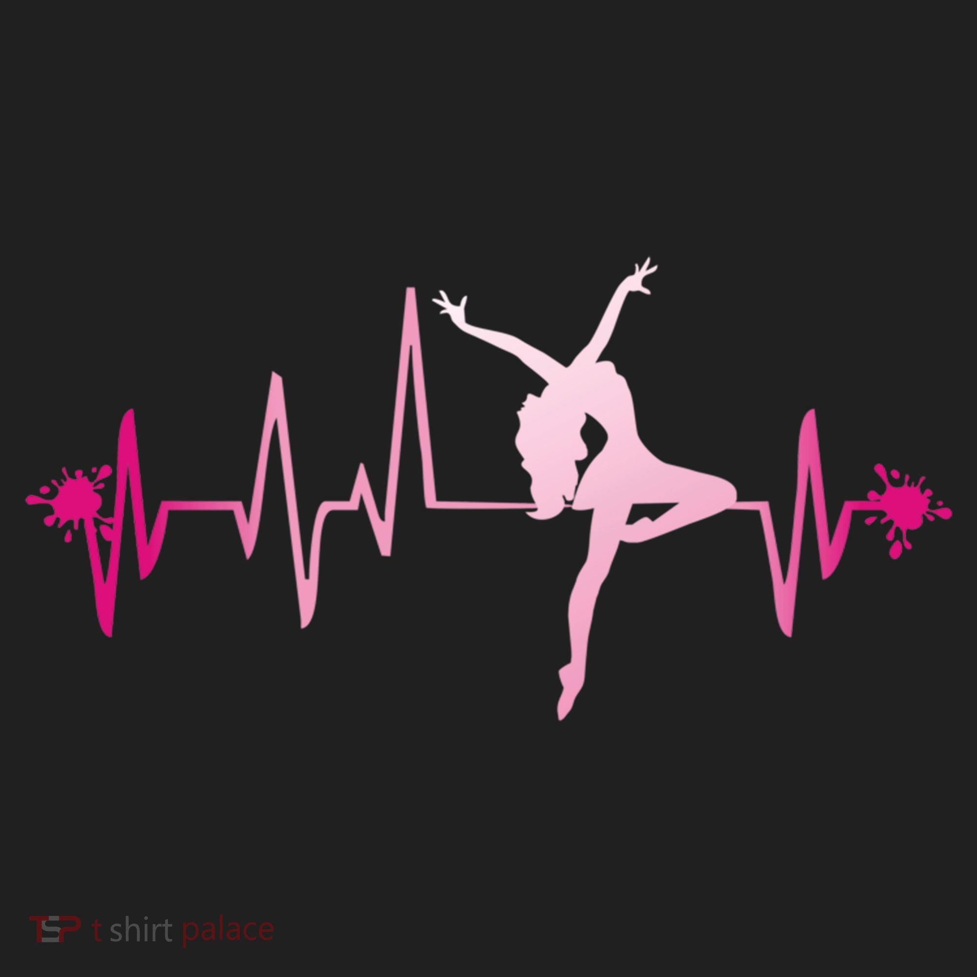 Dance Girl Heart Beat Gift Dancing Dancer Ballet Gift Golf Towel