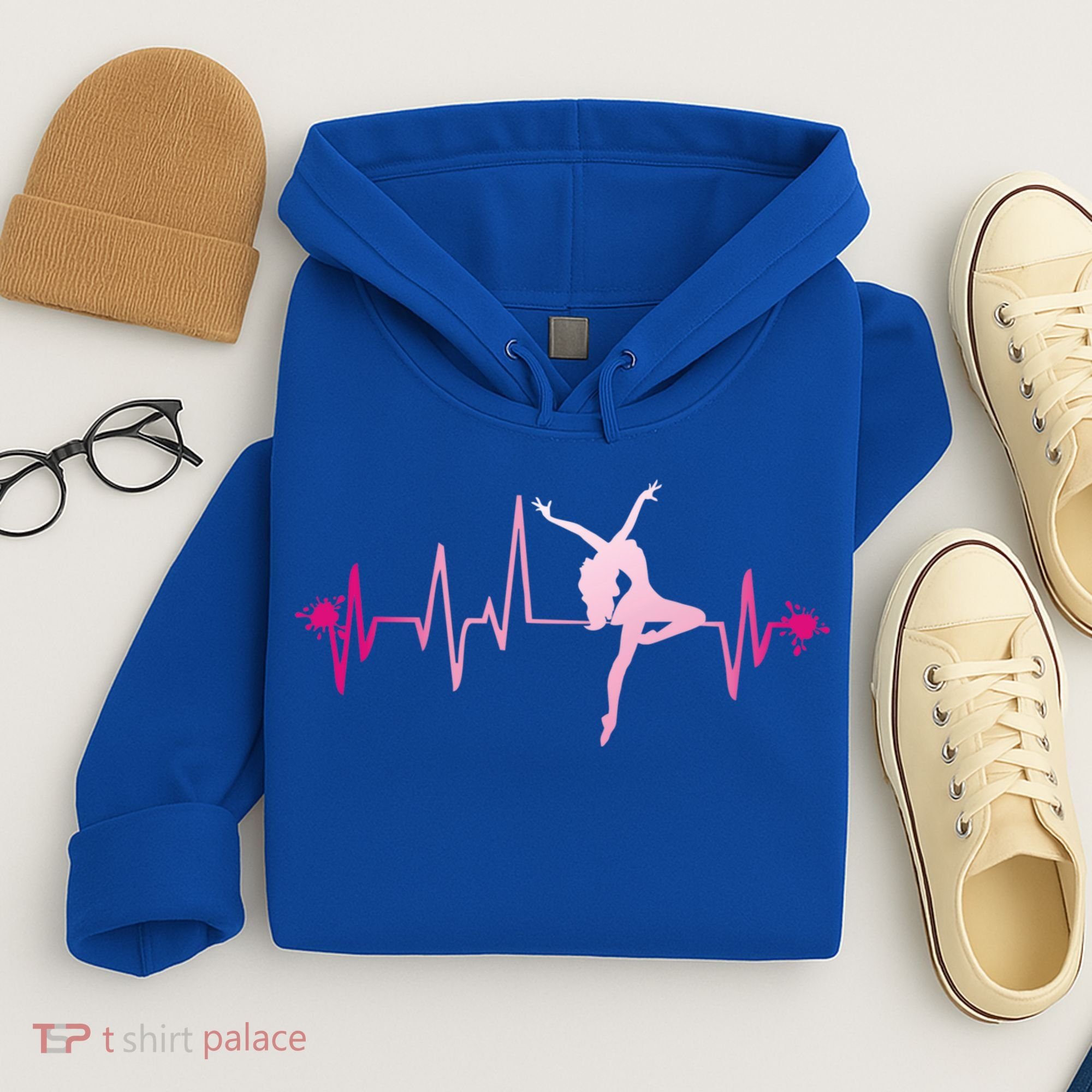 Dance Girl Heart Beat Gift Dancing Dancer Ballet Gift Hoodie