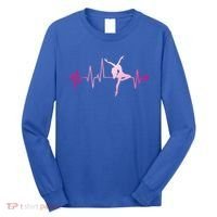 Dance Girl Heart Beat Gift Dancing Dancer Ballet Gift Long Sleeve Shirt thumb 0