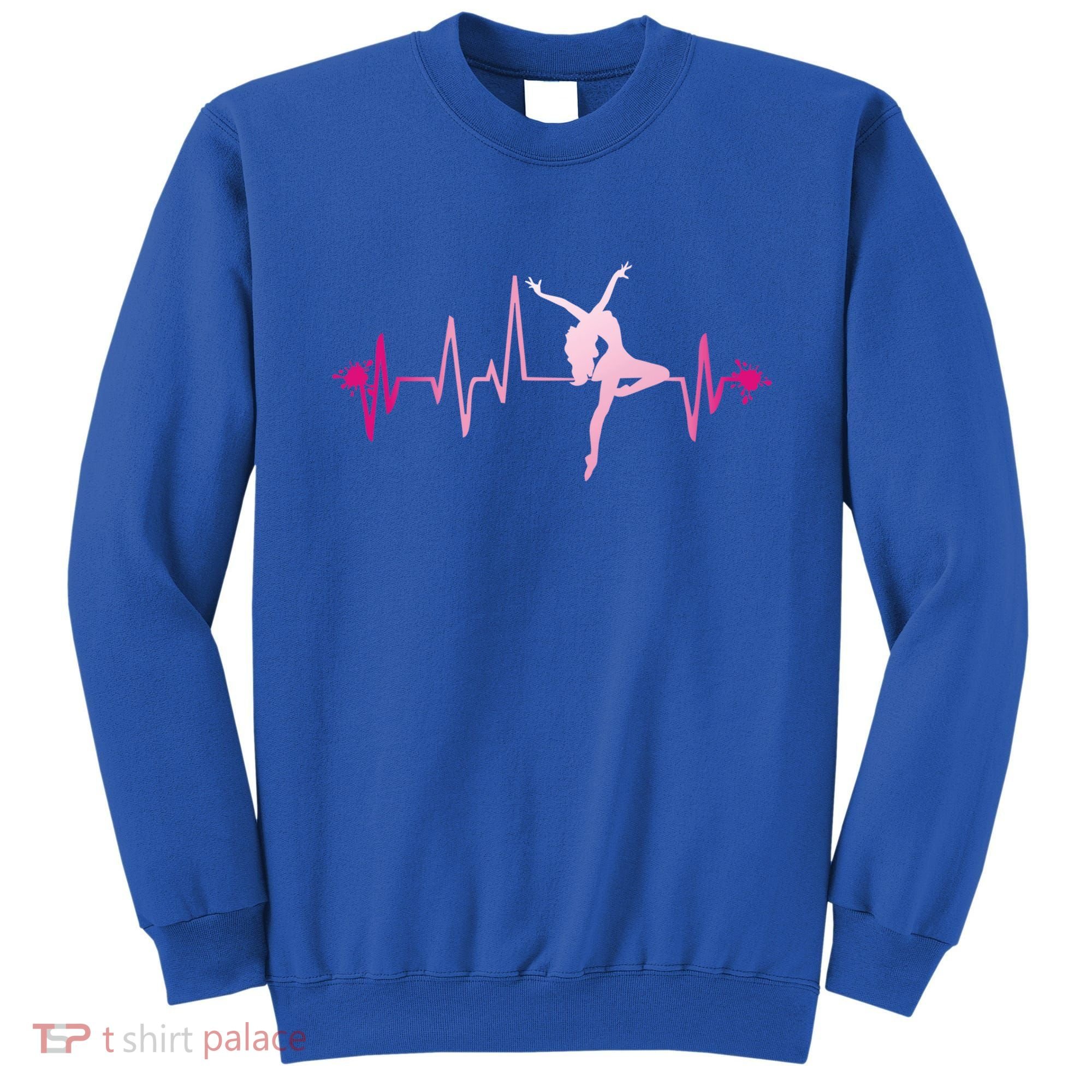 Dance Girl Heart Beat Gift Dancing Dancer Ballet Gift Sweatshirt