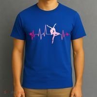 Dance Girl Heart Beat Gift Dancing Dancer Ballet Gift T-Shirt thumb 3
