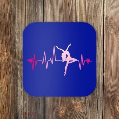 Dance Girl Heart Beat Gift Dancing Dancer Ballet Gift Coaster