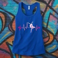 Dance Girl Heart Beat Gift Dancing Dancer Ballet Gift Women's Tank Top thumb 3