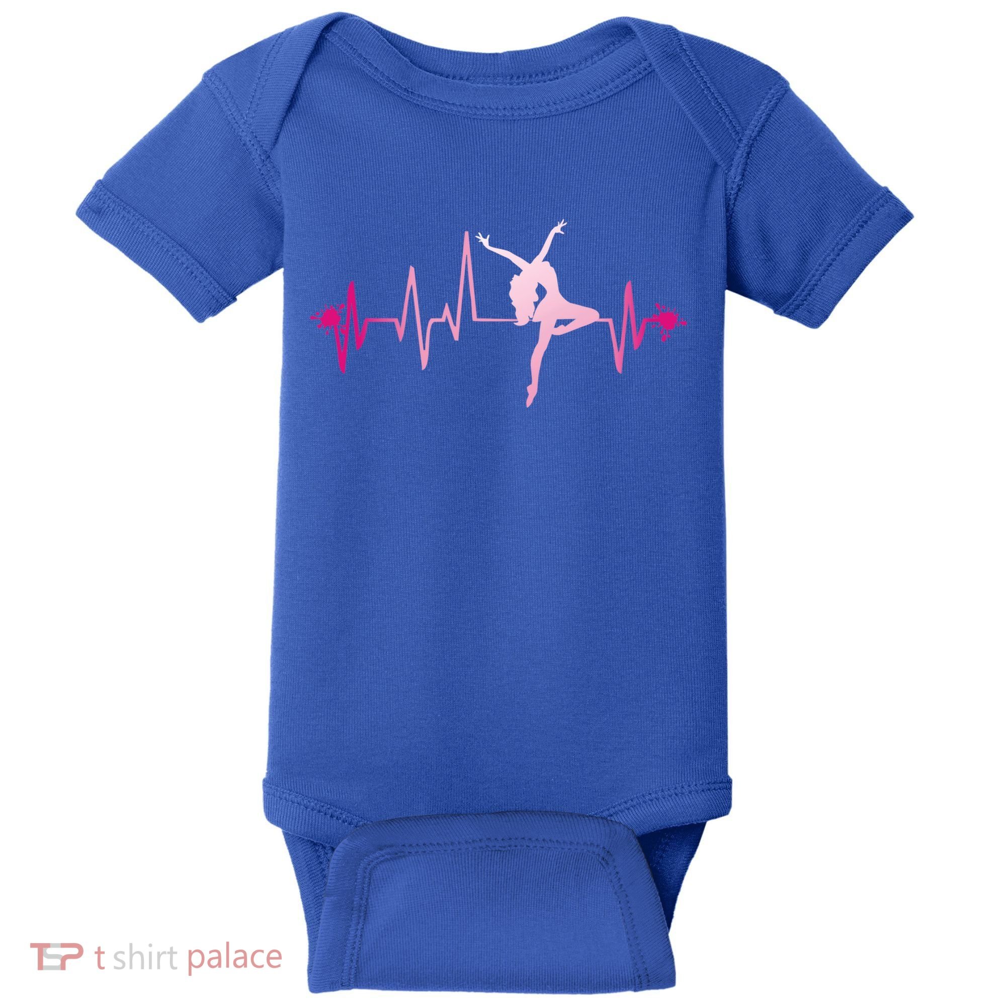 Dance Girl Heart Beat Gift Dancing Dancer Ballet Gift Baby Bodysuit