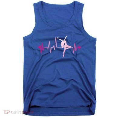 Dance Girl Heart Beat Gift Dancing Dancer Ballet Gift Tank Top
