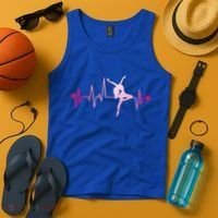 Dance Girl Heart Beat Gift Dancing Dancer Ballet Gift Tank Top thumb 4