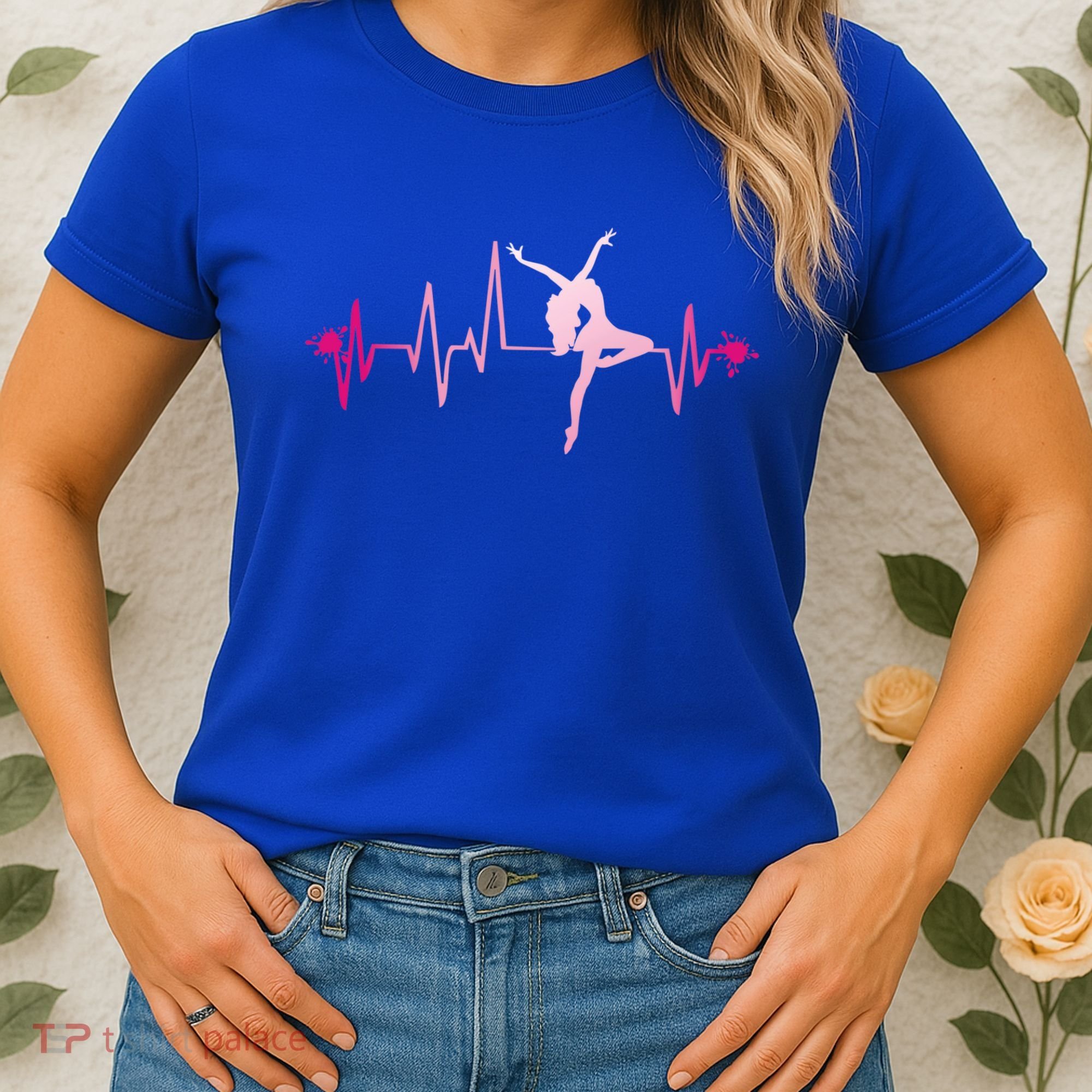 Dance Girl Heart Beat Gift Dancing Dancer Ballet Gift Women's T-Shirt