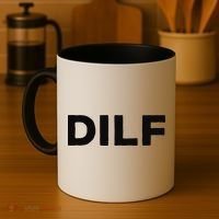 DILF Gift Idea For Dad Fathers Day Funny For Coffee Mug thumb 4