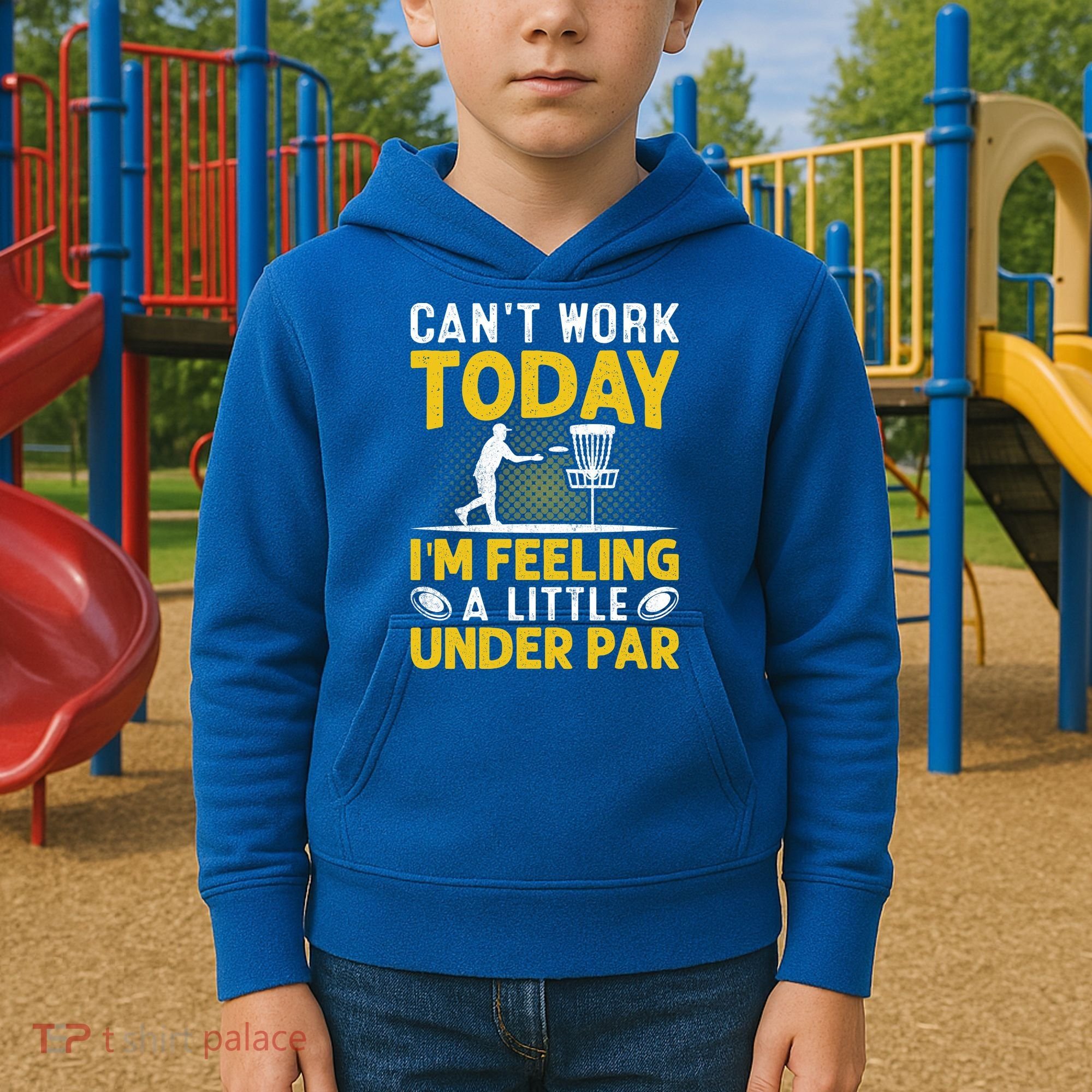 Disc Golf I'm Feeling A Little Under Par Kids Hoodie