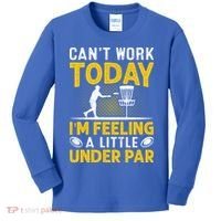 Disc Golf I'm Feeling A Little Under Par Kids Long Sleeve Shirt thumb 0