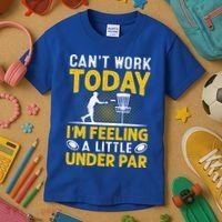 Disc Golf I'm Feeling A Little Under Par Kids T-Shirt thumb 3