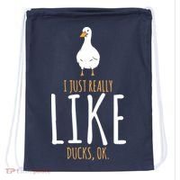 Duck Gifts I Just Really Like Ducks, Ok Drawstring Bag thumb 0