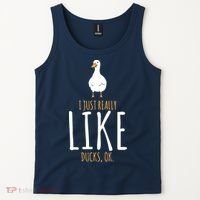 Duck Gifts I Just Really Like Ducks, Ok Tank Top thumb 2
