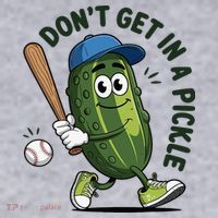 Don't Get In A Pickle Funny Baseball Women Women's Sweatshirt thumb 2