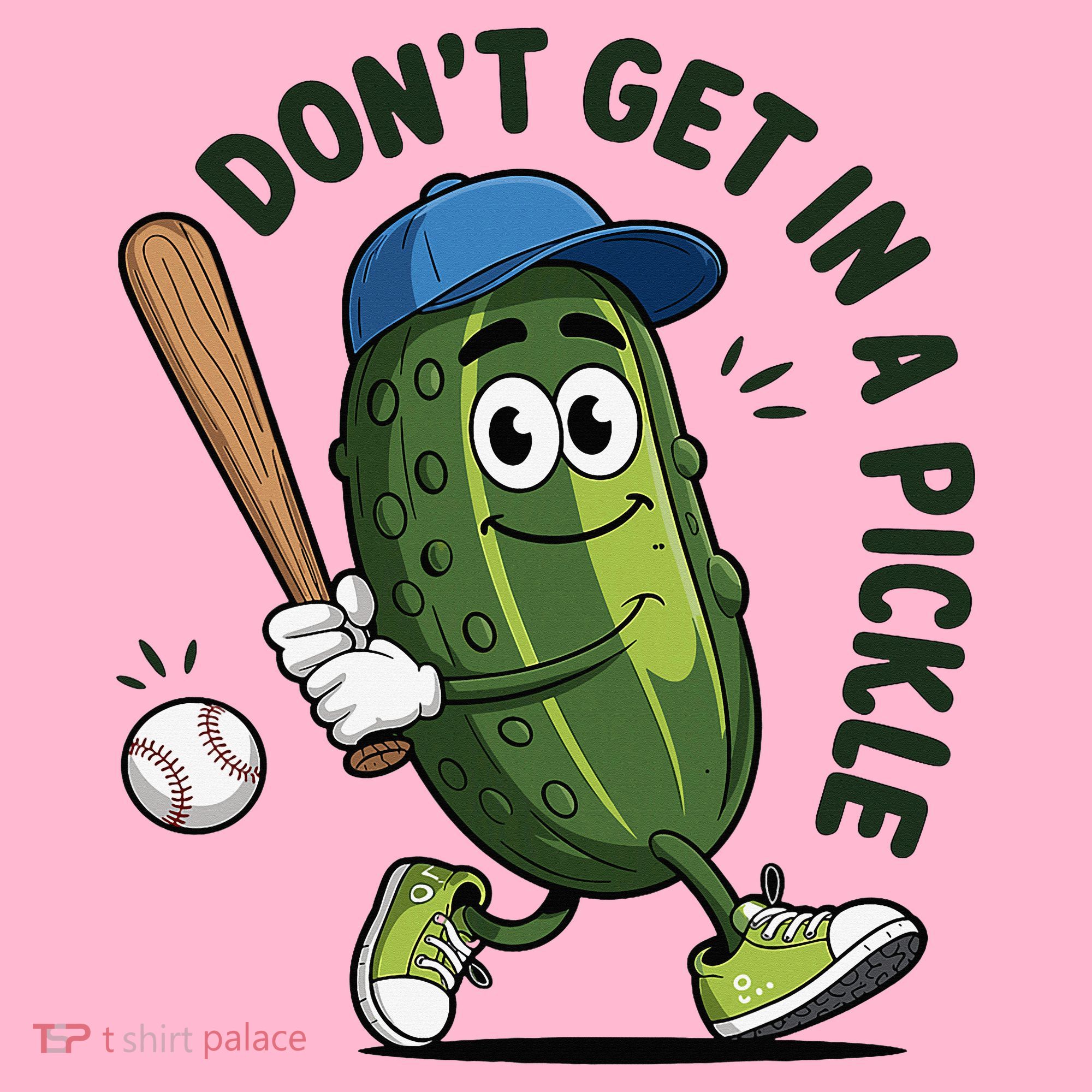 Don't Get In A Pickle Funny Baseball Women Coaster