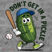 Don't Get In A Pickle Funny Baseball Women Toddler Hoodie thumb 2