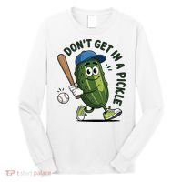 Don't Get In A Pickle Funny Baseball Women Long Sleeve Shirt thumb 0