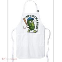 Don't Get In A Pickle Funny Baseball Women Apron thumb 0