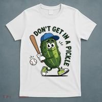 Don't Get In A Pickle Funny Baseball Women T-Shirt thumb 5