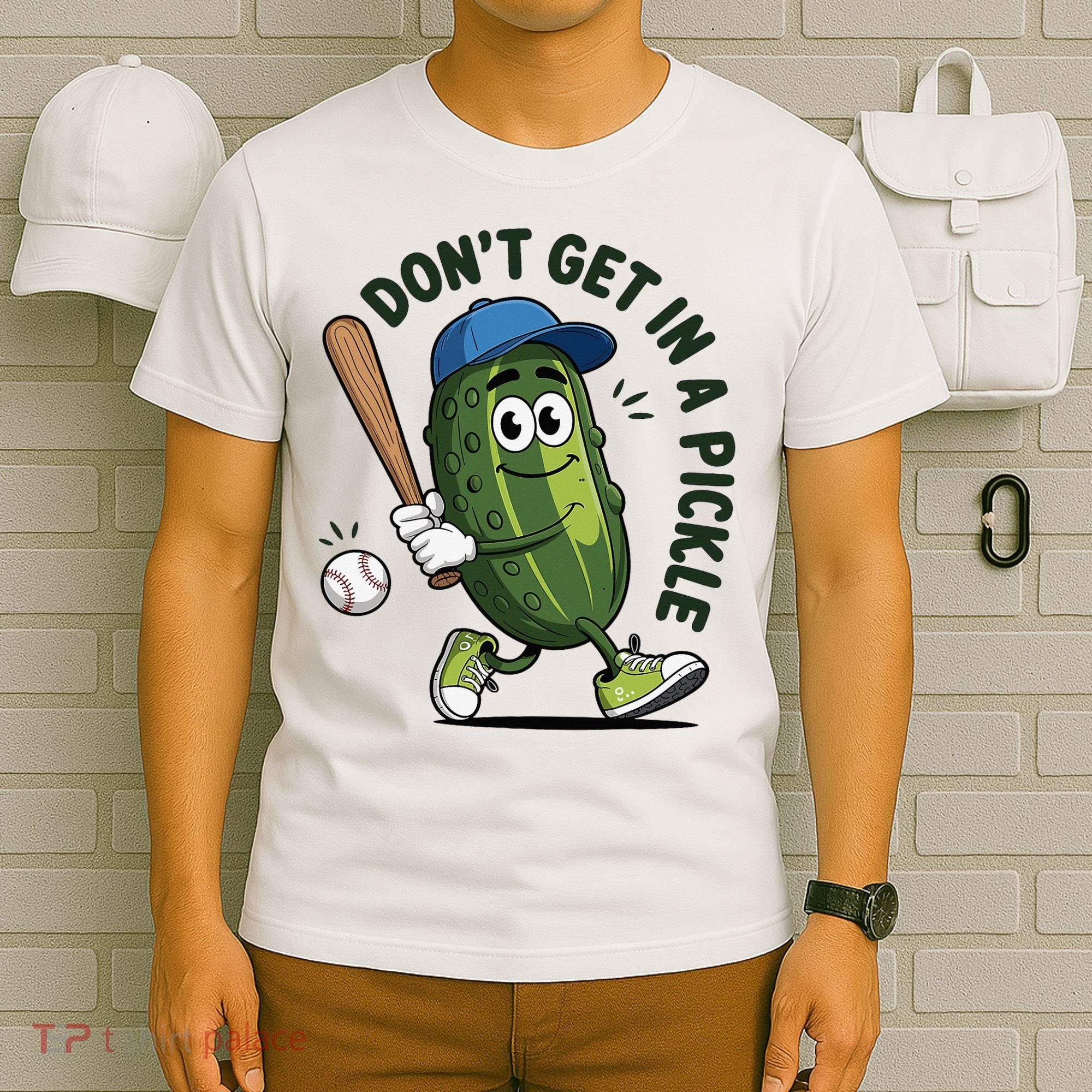 Don't Get In A Pickle Funny Baseball Women T-Shirt