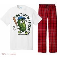 Don't Get In A Pickle Funny Baseball Women Pajama Set thumb 0