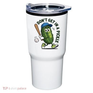 Don't Get In A Pickle Funny Baseball Women Tumbler