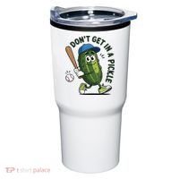 Don't Get In A Pickle Funny Baseball Women Tumbler thumb 0