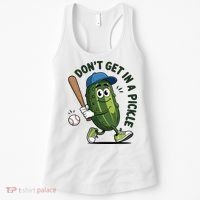Don't Get In A Pickle Funny Baseball Women Women's Tank Top thumb 0