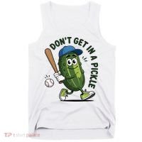 Don't Get In A Pickle Funny Baseball Women Tank Top thumb 0