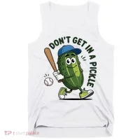 Don't Get In A Pickle Funny Baseball Women Tank Top thumb 0