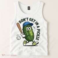 Don't Get In A Pickle Funny Baseball Women Tank Top thumb 2