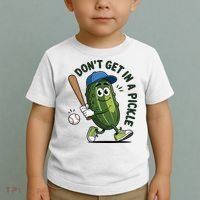 Don't Get In A Pickle Funny Baseball Women Toddler T-Shirt thumb 2