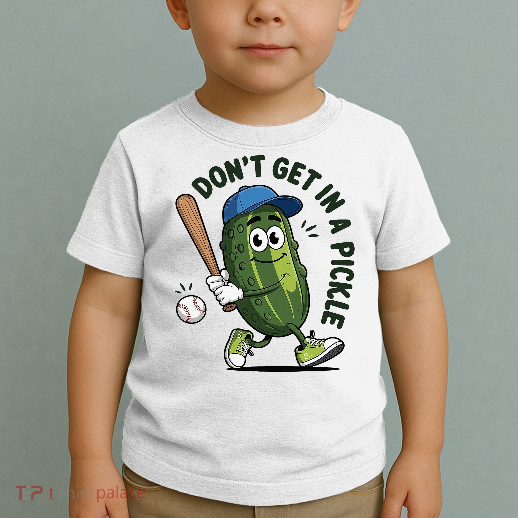 Don't Get In A Pickle Funny Baseball Women Toddler T-Shirt