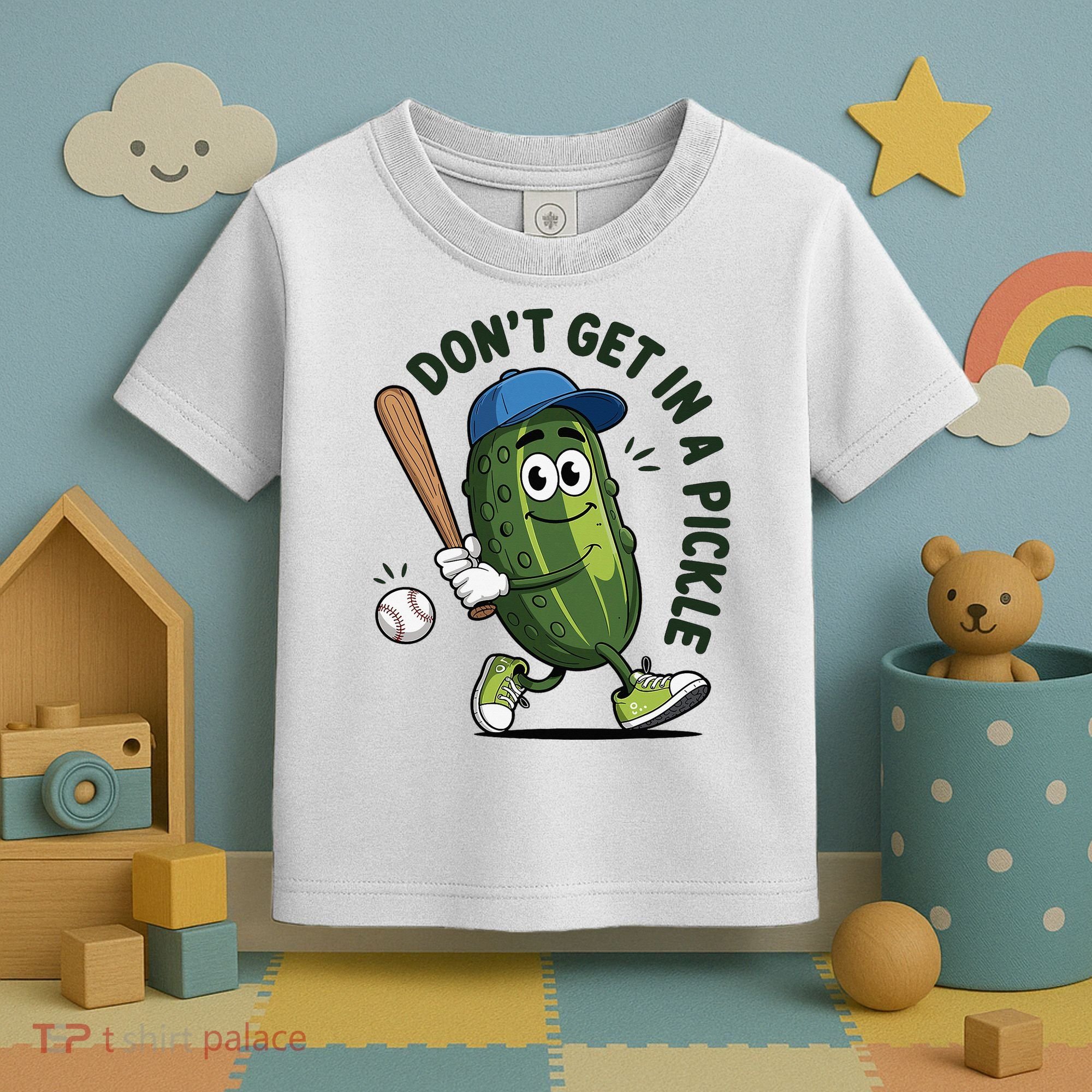 Don't Get In A Pickle Funny Baseball Women Toddler T-Shirt