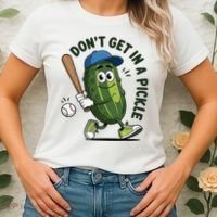 Don't Get In A Pickle Funny Baseball Women Women's T-Shirt thumb 2