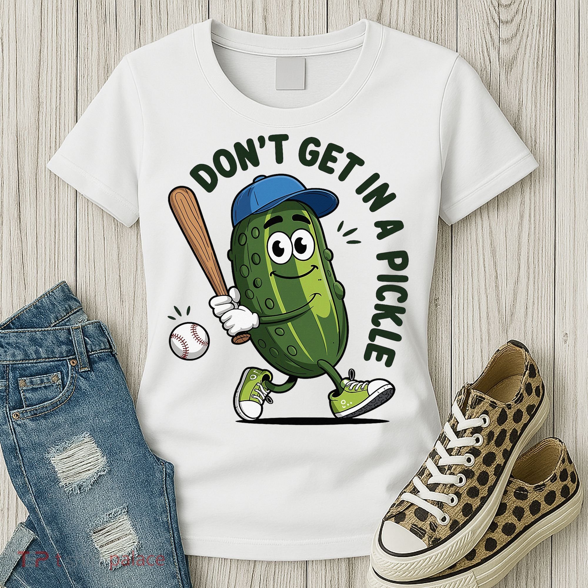 Don't Get In A Pickle Funny Baseball Women Women's T-Shirt