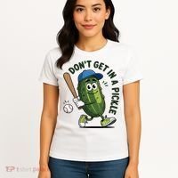 Don't Get In A Pickle Funny Baseball Women Women's T-Shirt thumb 4