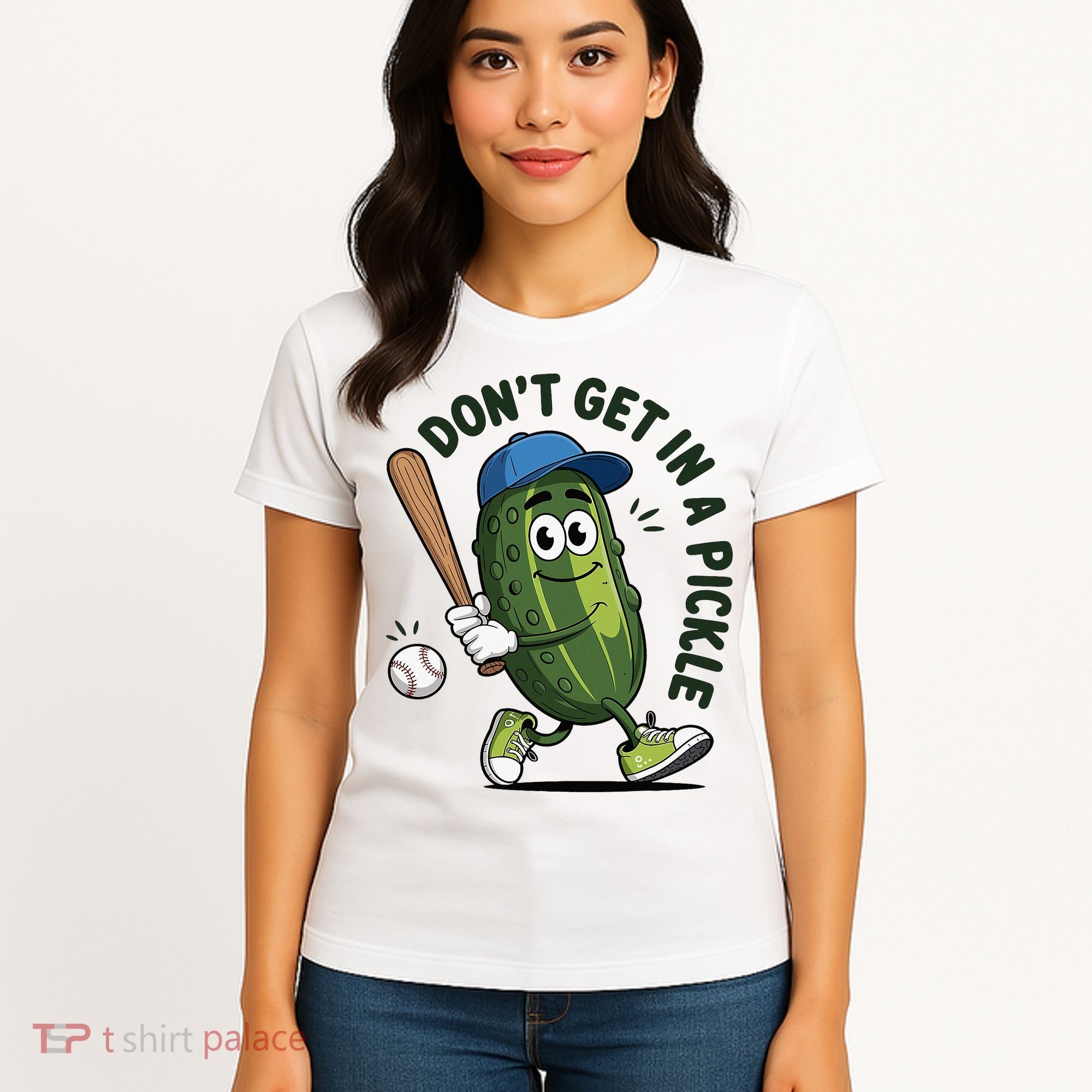 Don't Get In A Pickle Funny Baseball Women Women's T-Shirt