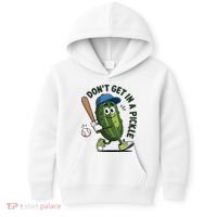 Don't Get In A Pickle Funny Baseball Women Kids Hoodie thumb 0