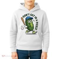 Don't Get In A Pickle Funny Baseball Women Kids Hoodie thumb 4