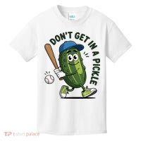 Don't Get In A Pickle Funny Baseball Women Kids T-Shirt thumb 0
