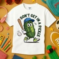 Don't Get In A Pickle Funny Baseball Women Kids T-Shirt thumb 3